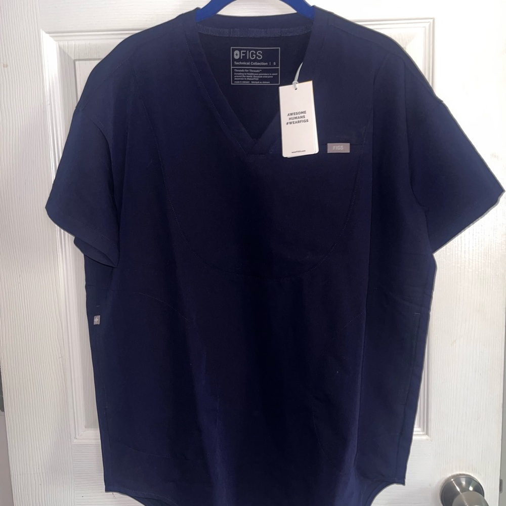 Figs tunic top navy